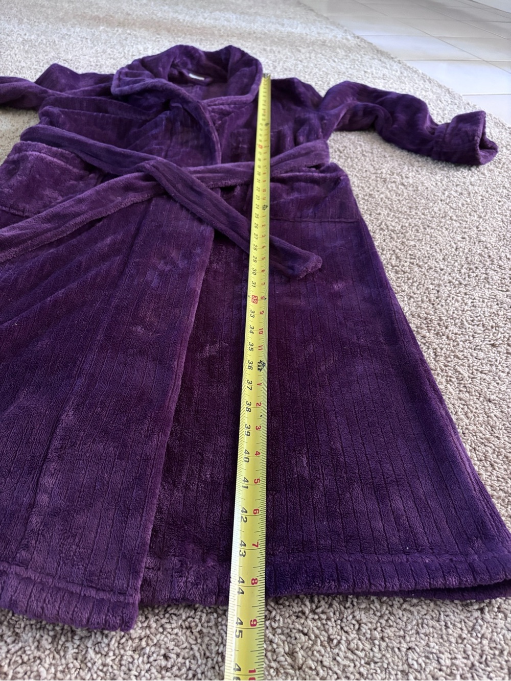 Women's Sonoma Goods For Life® Long Plush Wrap Rob Purple Size X-Small - Picture 8 of 9